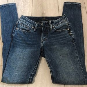 Womens size W24/L31 silver blue jeans